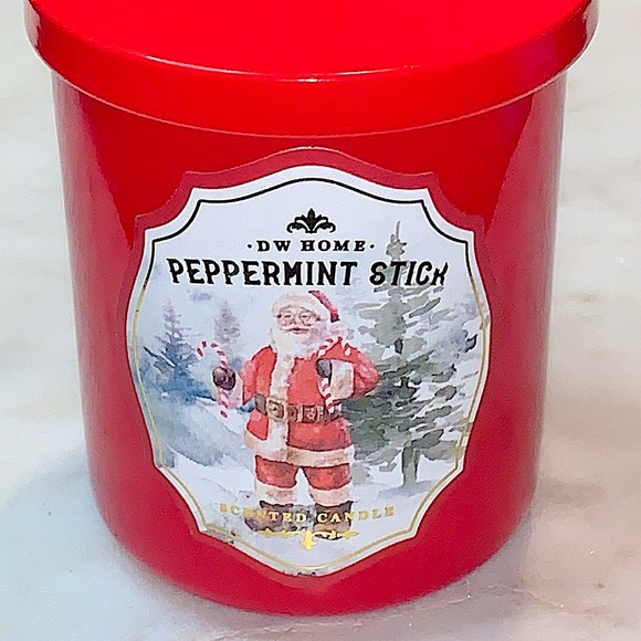DW HOME CANDLE PEPPERMINT STICK RICHLY SCENTED CHRISTMAS NEW MINI 1 WICK 3.8oz - Picture 3 of 4